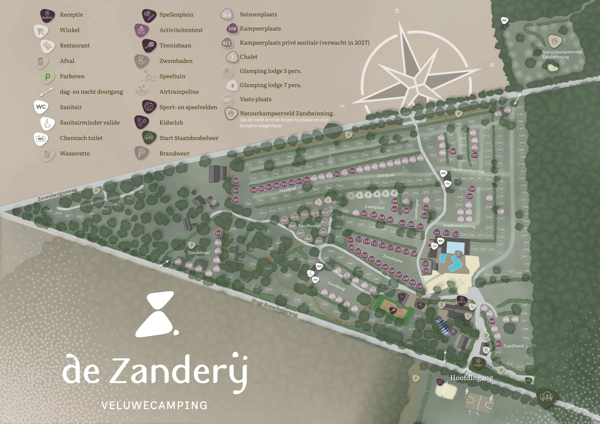 Zanderij plattegrond 2026