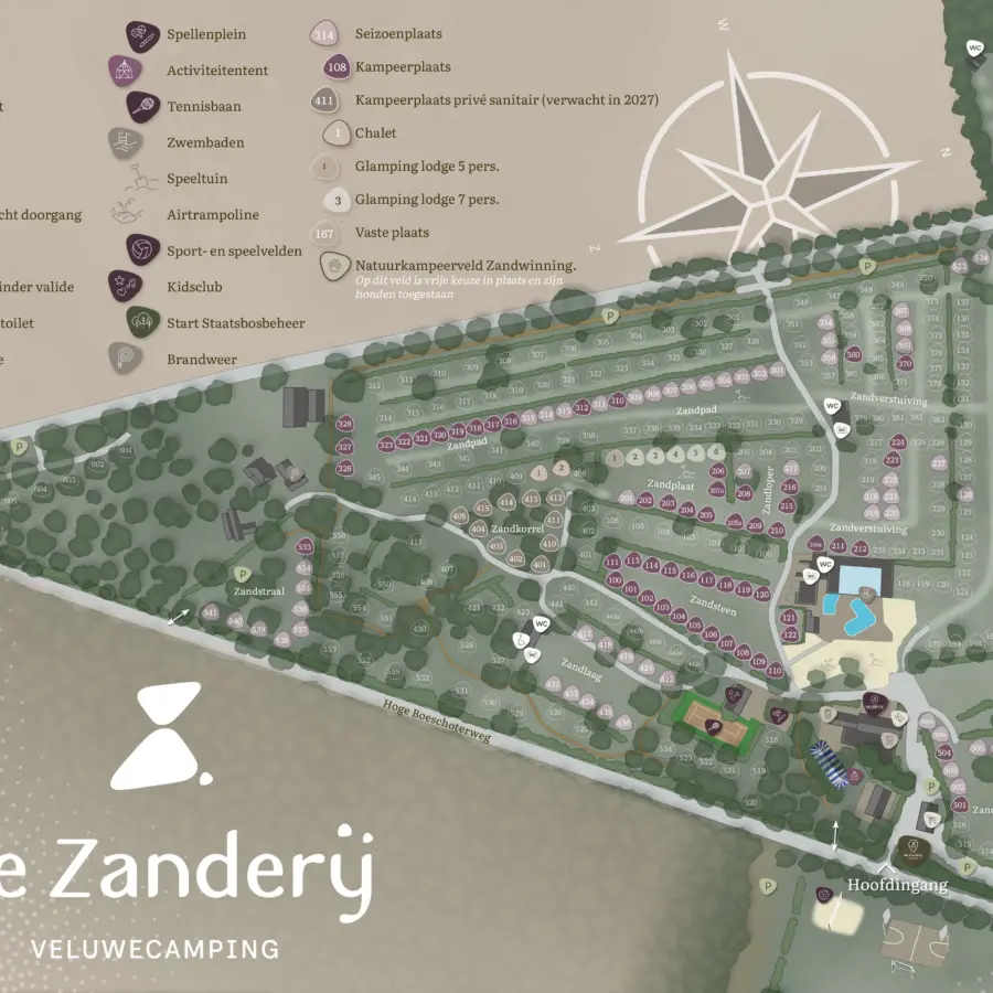 Plattegrond De Zanderij